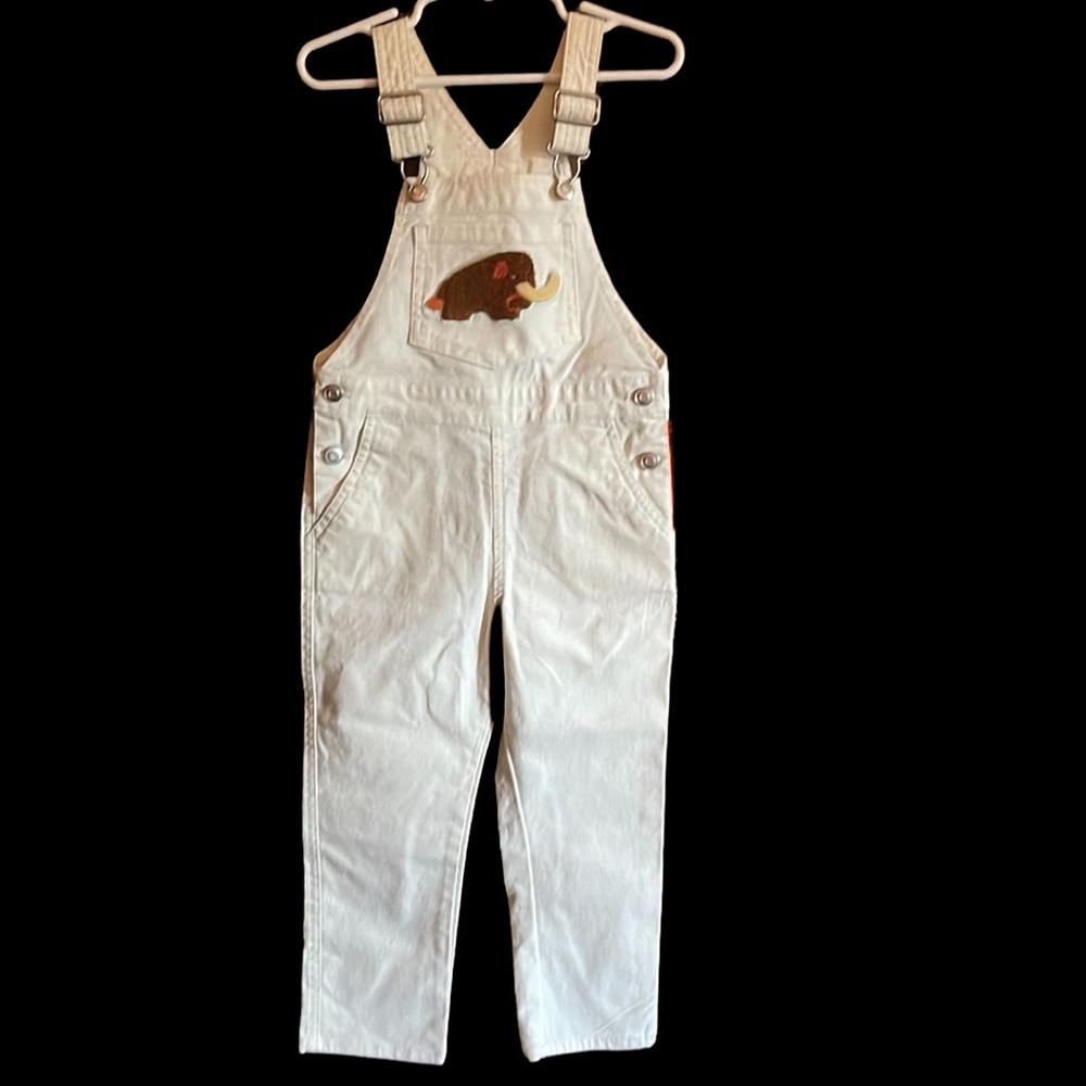 Christian Robinson for Target Woolly Mammoth Embroidered Overalls Toddler 3T